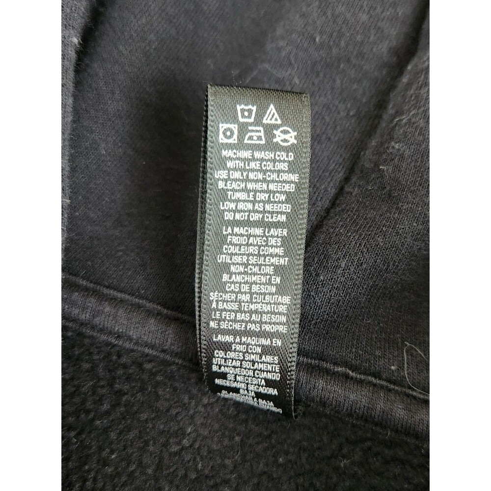 Skims Cotton Fleece Classic Zip Up Hoodie Jacket Onyx Black Women's Small - Picture 9 of 10